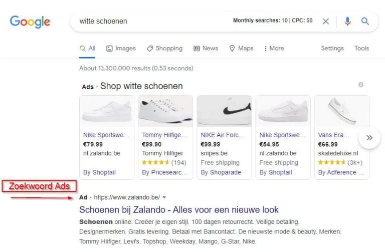 Google zoekwoorden-sea-varamedia